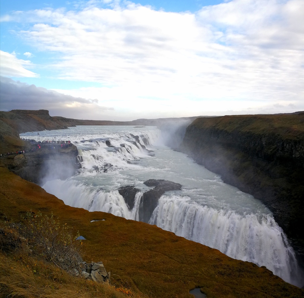 Gullfoss-vesiputous, kultainen kierros Islanti